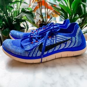 Women’s Nike Flyknit, Blue, 9